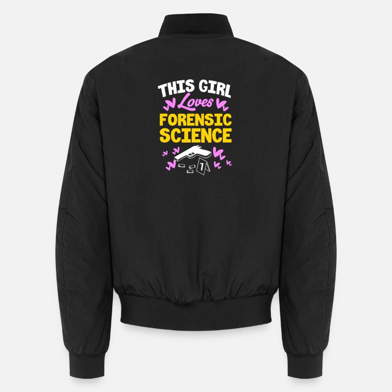 Forensik Forensiker Spurensicherung Unisex Bomberjacke