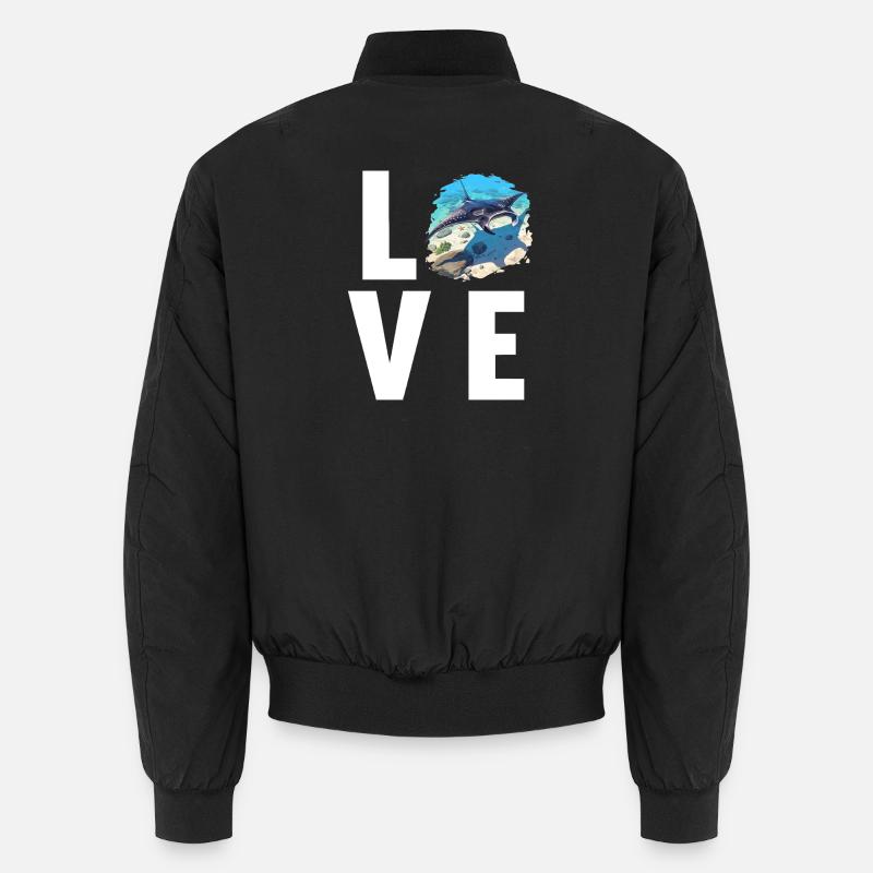 Rochen Mantarochen - Unisex Bomberjacke - Schwarz