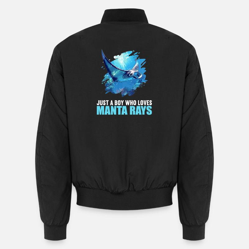 Rays Manta Rays - Unisex Bomber Jacket - black