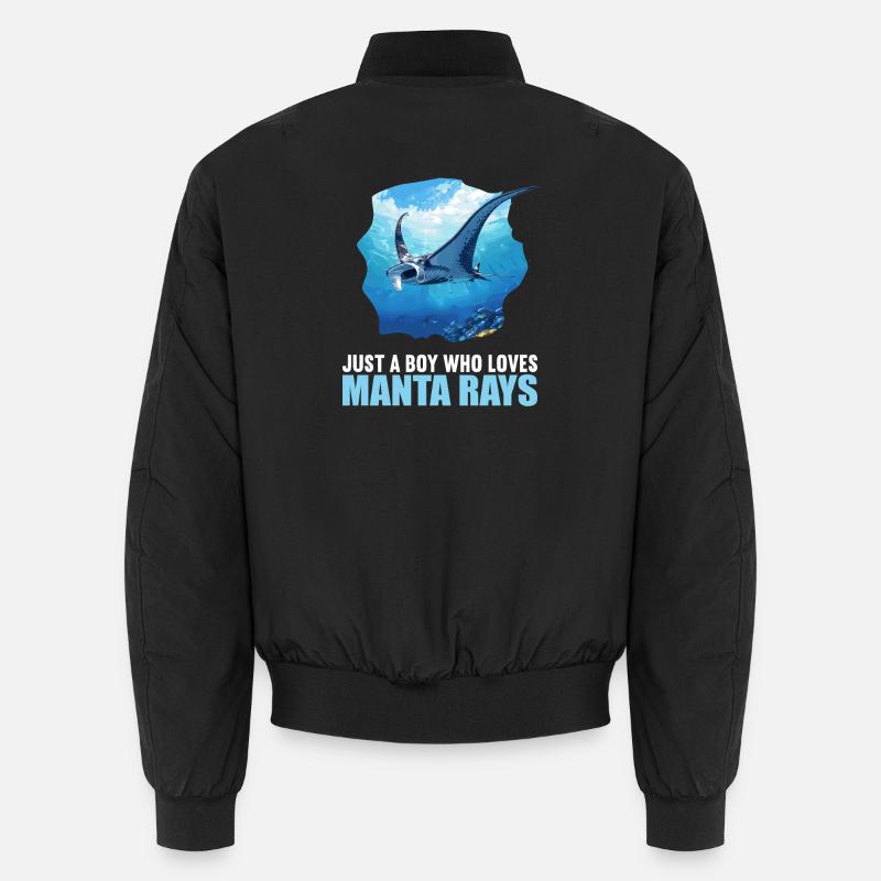 Rays Manta Rays - Unisex Bomber Jacket - black