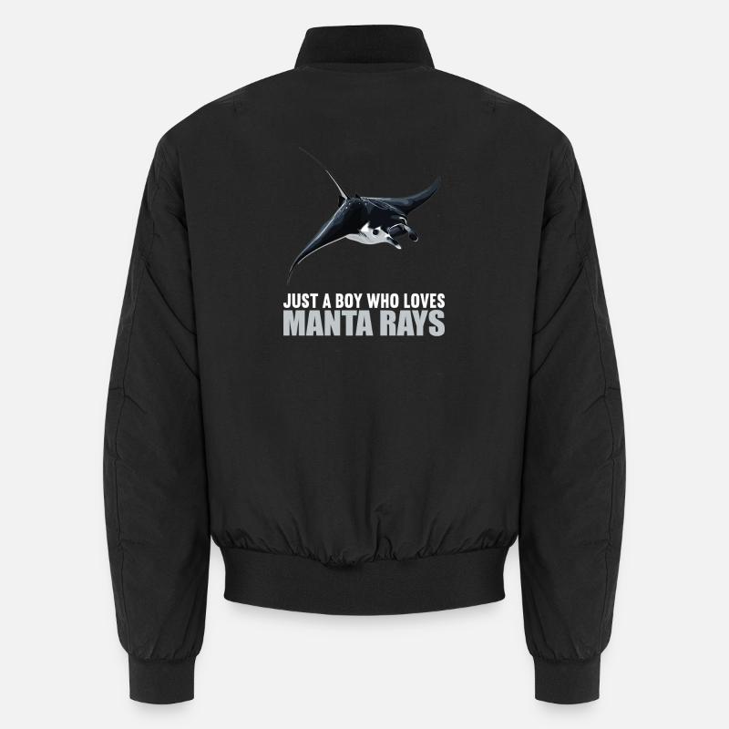 Rochen Mantarochen Unisex Bomberjacke