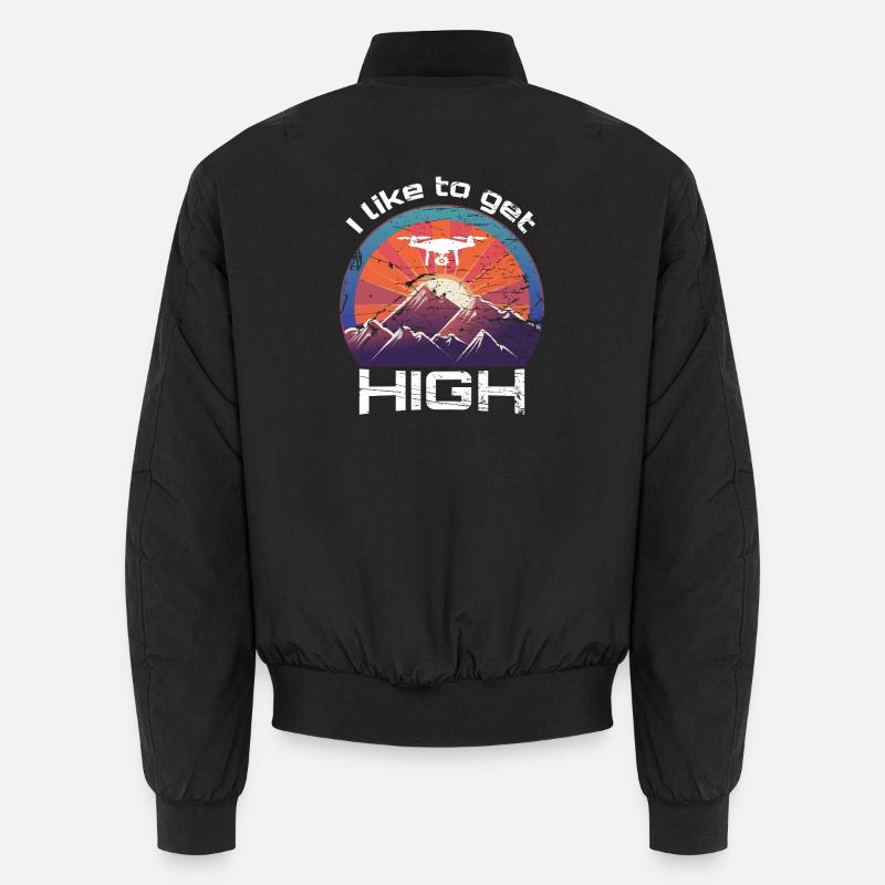 Drones: Talking about flight repairs in leisure time Unisex Bomber Jacket