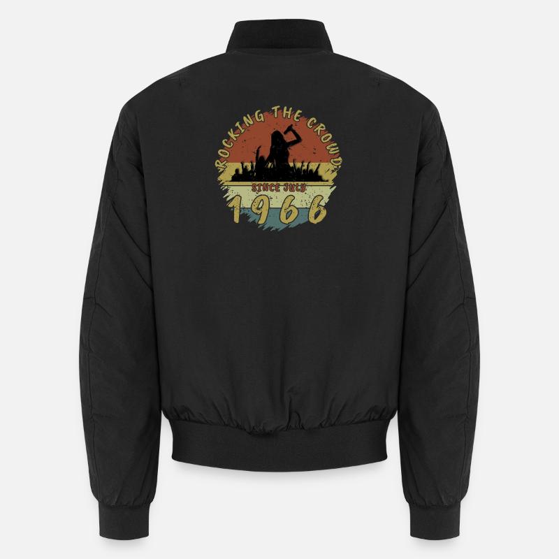 60th Birthday Rocking the crowd SNG 07/1966 Unisex Bomber Jacket