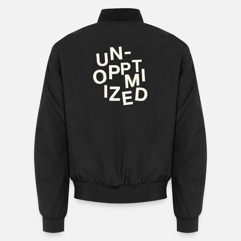 Unoptimized Original - Unisex Bomber Jacket - black