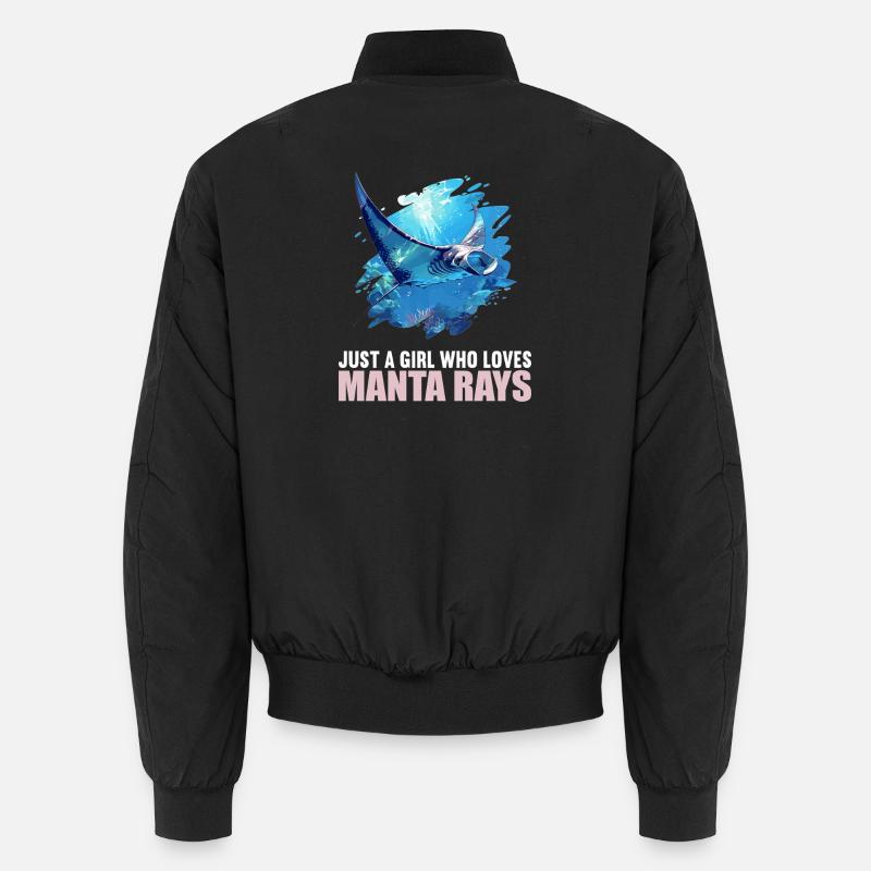 Rays Manta Rays - Unisex Bomber Jacket - black