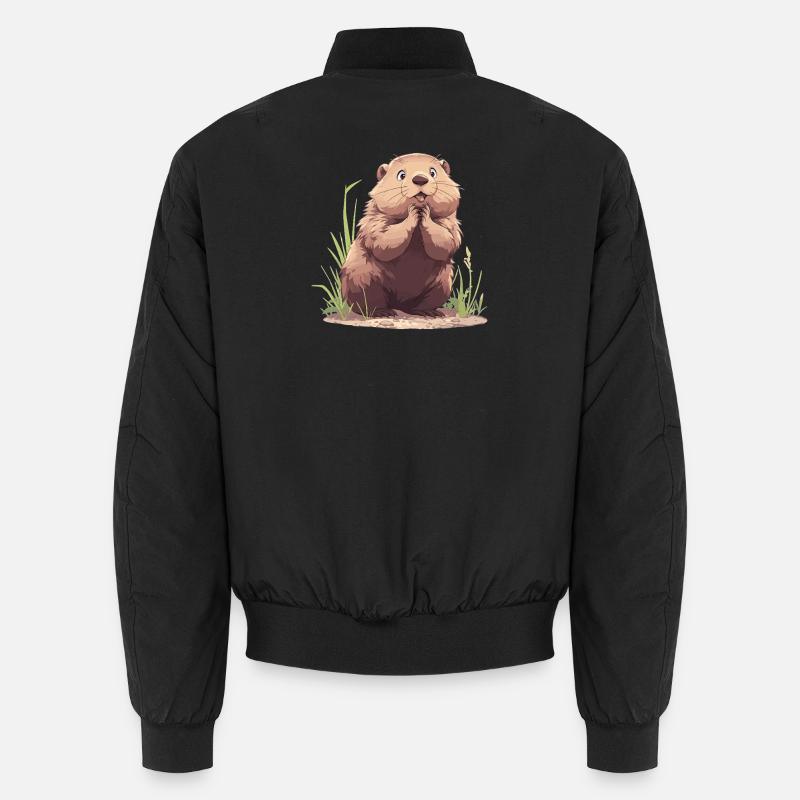 Murmeltiere Murmeltier - Unisex Bomberjacke - Schwarz