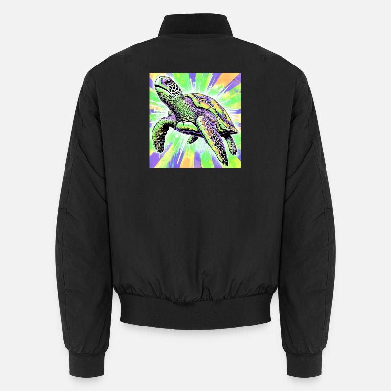 Schildkröte - Unisex Bomberjacke - Schwarz
