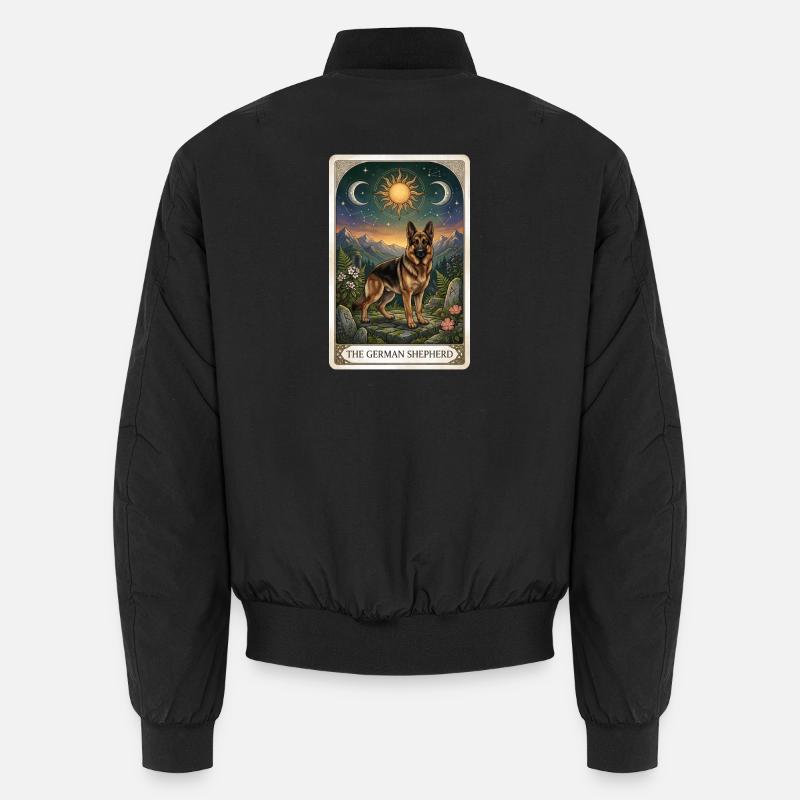 Deutscher Schäferhund Tarot Unisex Bomberjacke