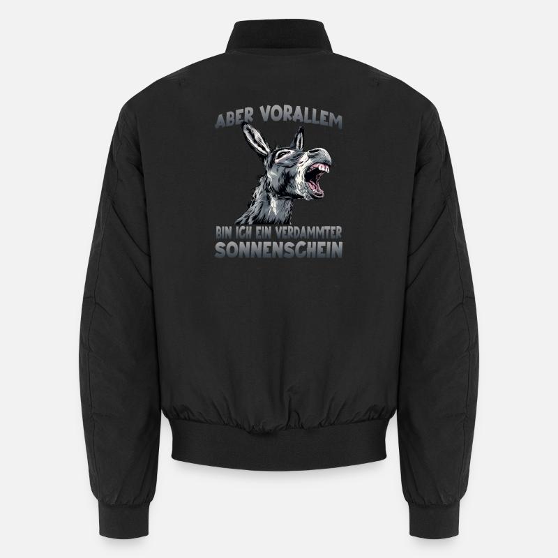 Esel Humor Eselhalter Bauernhof Hausesel Unisex Bomberjacke