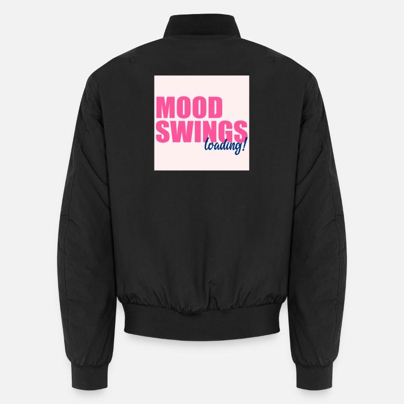 Stimmungsschwankungen lädt - Unisex Bomberjacke - Schwarz