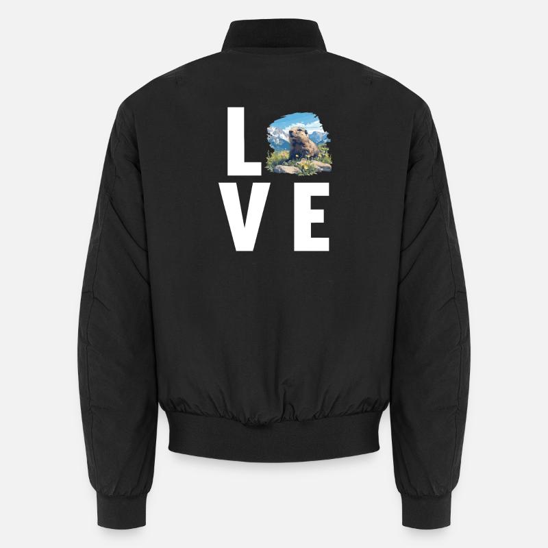 Marmottes Marmotte - Bomber unisexe - noir