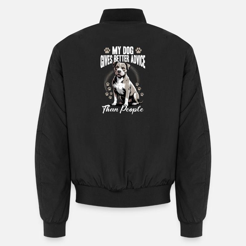 Pitbull Terrier Pittie Dog Breed Unisex Bomber Jacket
