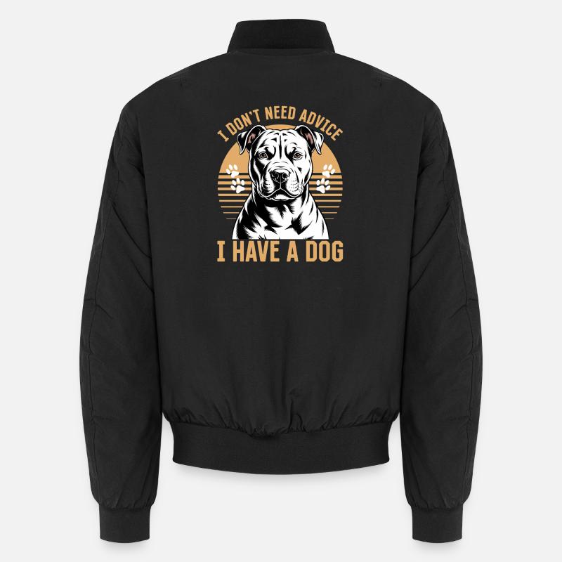 Pitbull Terrier Pittie Dog Breed Unisex Bomber Jacket