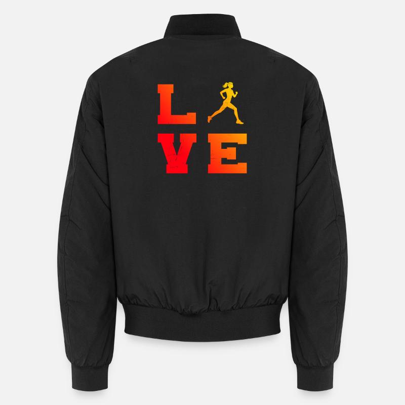 Geschenkidee für eine Running mit Running - Unisex Bomberjacke - Schwarz