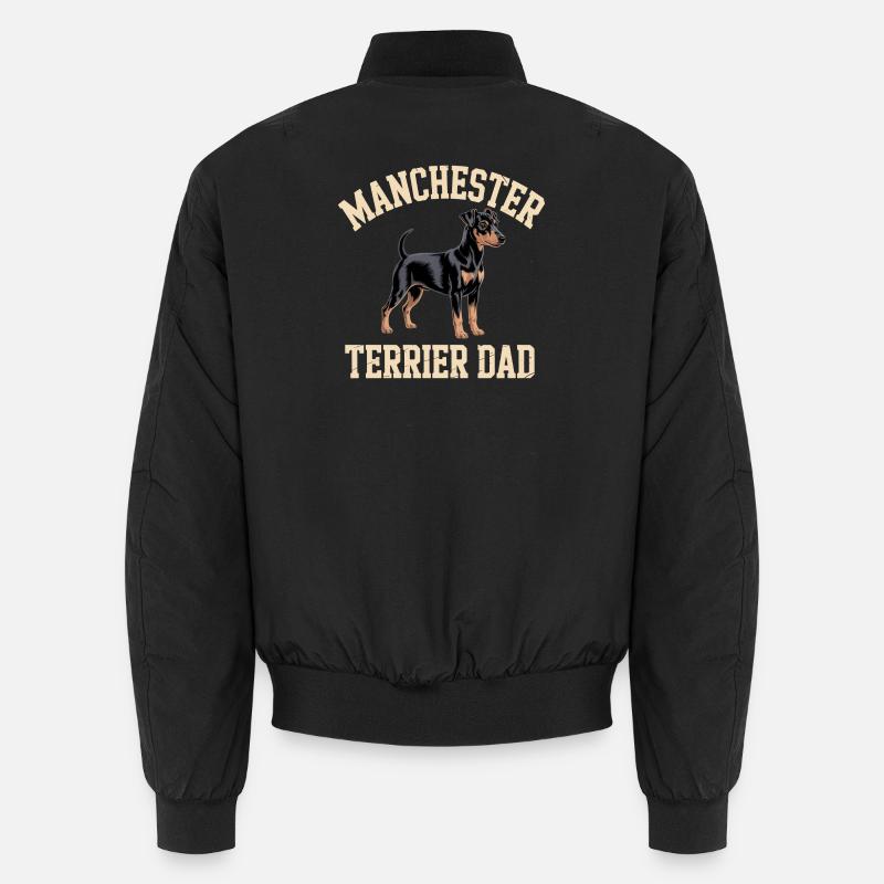 Manchester Terrier Dad Gift Unisex Bomber Jacket