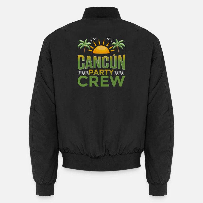 Cancun Party Crew - Unisex Bomber Jacket - black