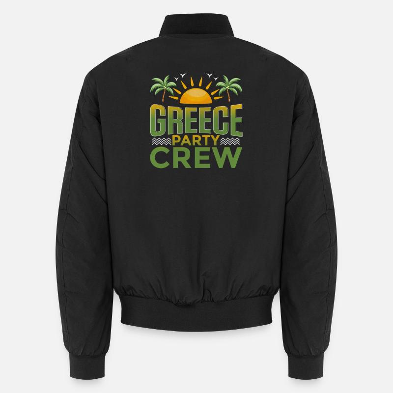Équipe du parti grec - Bomber unisexe - noir