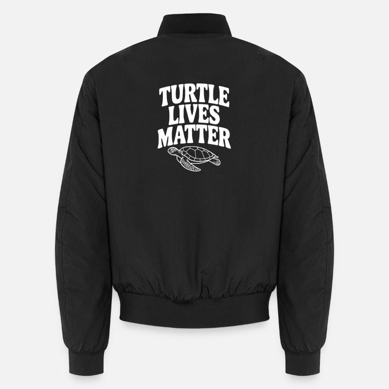 Turtle Lives Matter - Unisex Bomberjacke - Schwarz