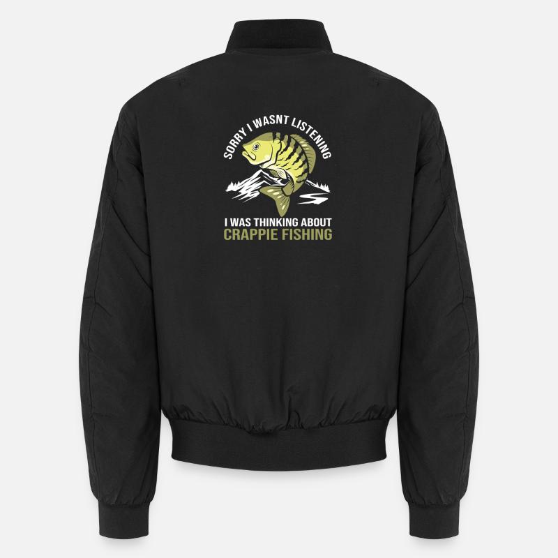 Crappie Fisch Barsch Sonnenbarsch Unisex Bomberjacke