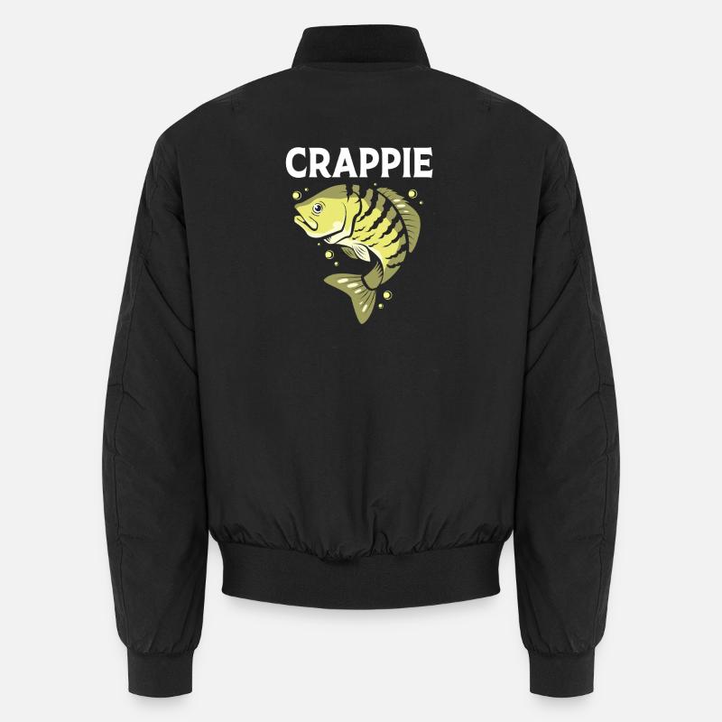 Crappie Fisch Barsch Sonnenbarsch - Unisex Bomberjacke - Schwarz