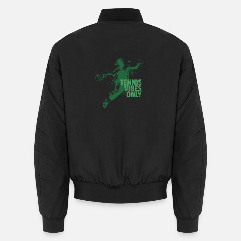 Tennis-Vibes Nur Spritzer - Unisex Bomberjacke - Schwarz