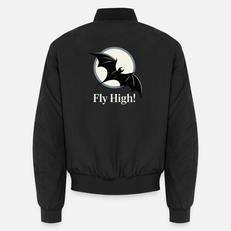 T-shirt de vol Bat au clair de lune Bomber unisexe
