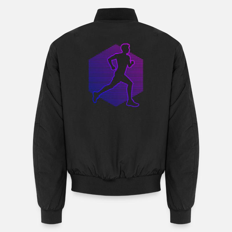 Gift idea for a running with running Unisex Bomber Jacket