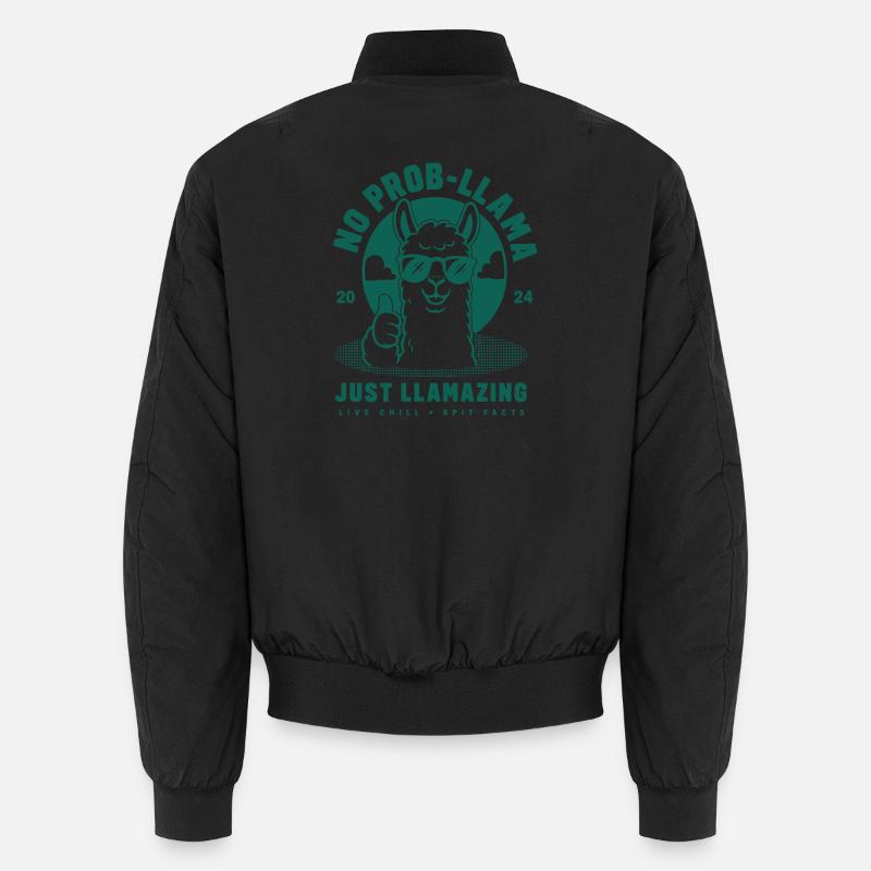 No Prob-Llama Just Llamazing Unisex Bomberjacke