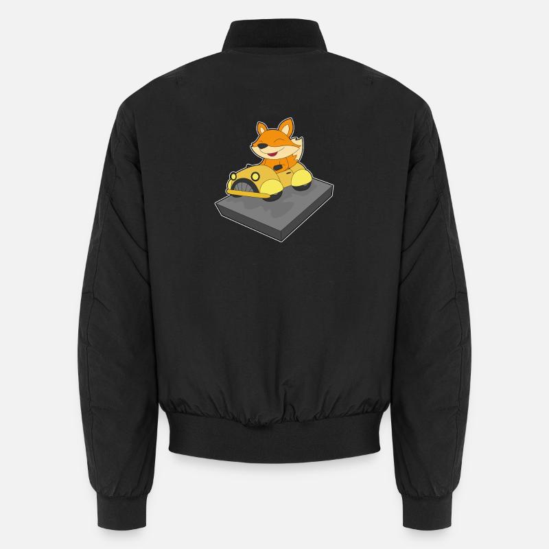 Fuchs Auto - Unisex Bomberjacke - Schwarz