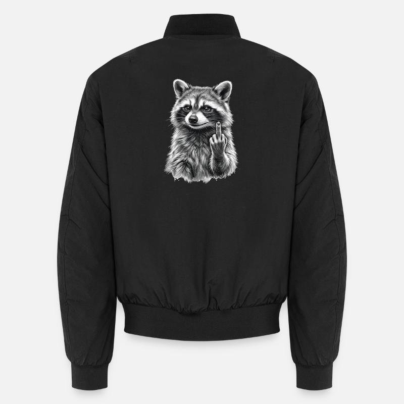 Grumpy Raccoon Unisex Bomberjacke