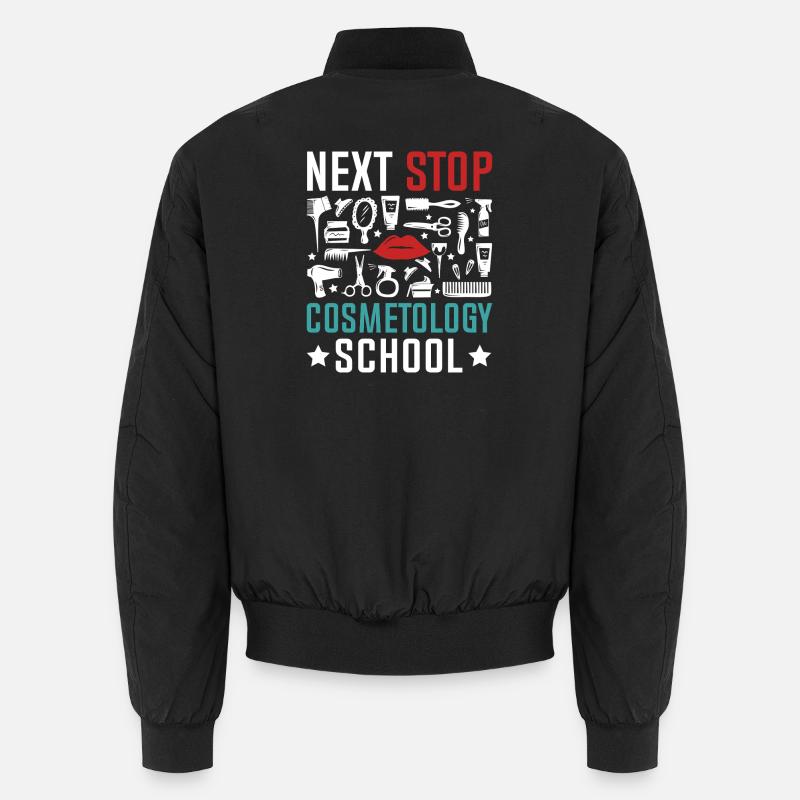 Next stop: Cosmetics School Unisex Bomber Jacket