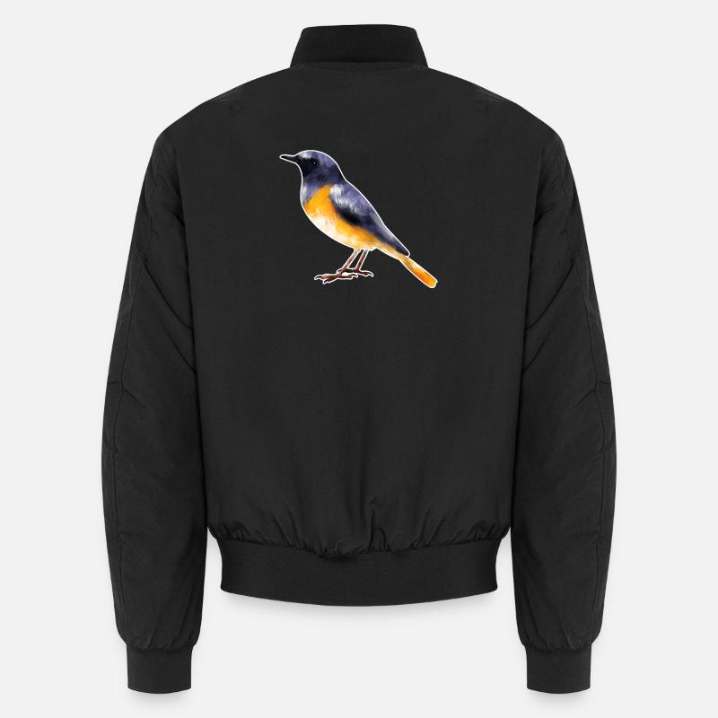 Gartenrotschwanz.1 - Unisex Bomberjacke - Schwarz