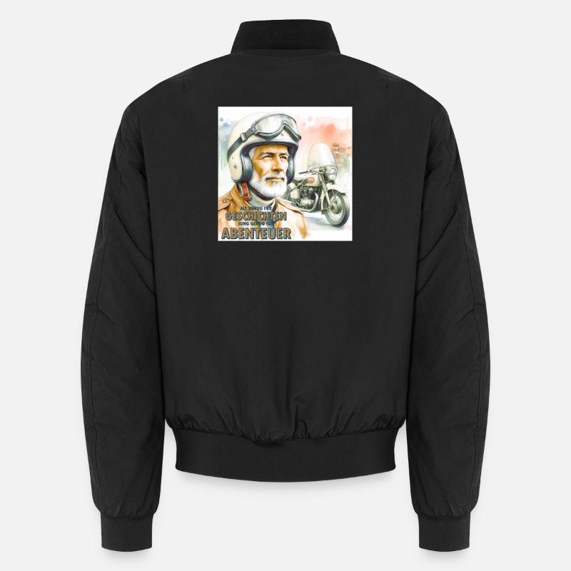 Geschichten und Abenteuer - Unisex Bomberjacke - Schwarz