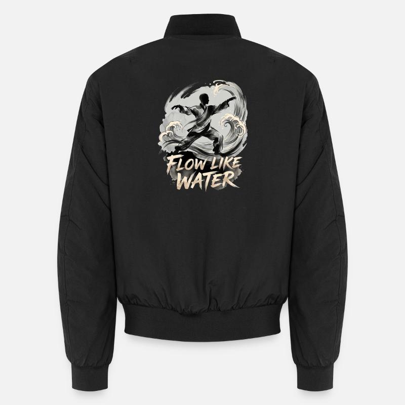 Flow Like Water Tai Chi Unisex Bomber Jacket