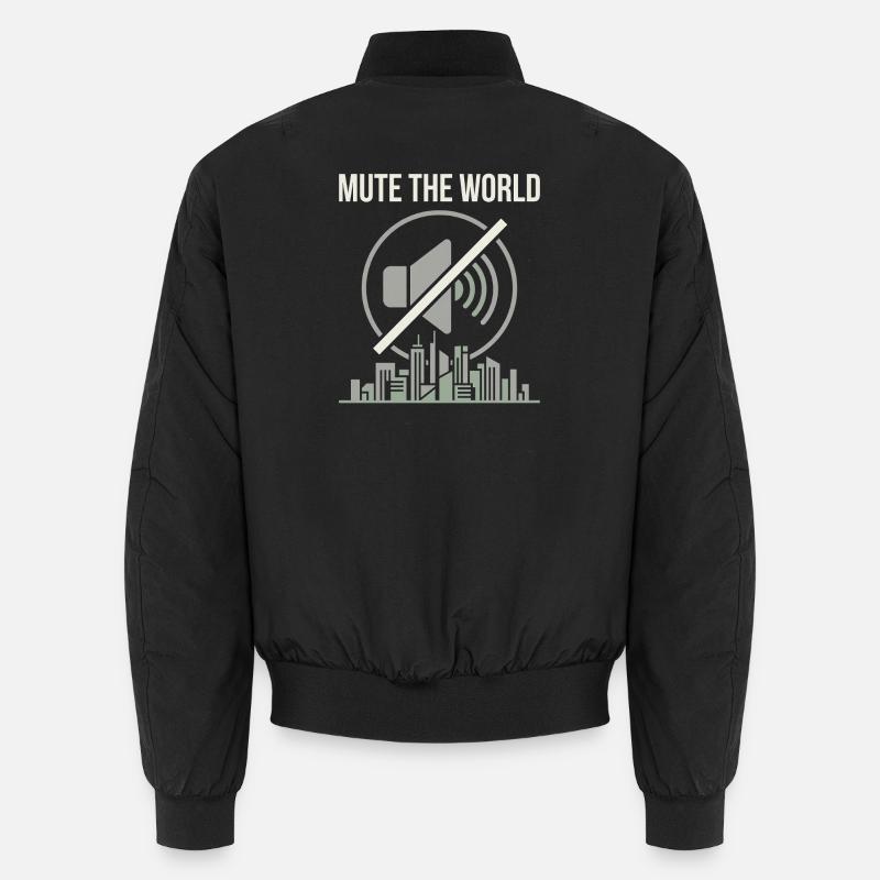 Mute Time Unisex Bomber Jacket