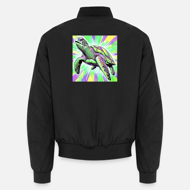 tortue - Bomber unisexe - noir