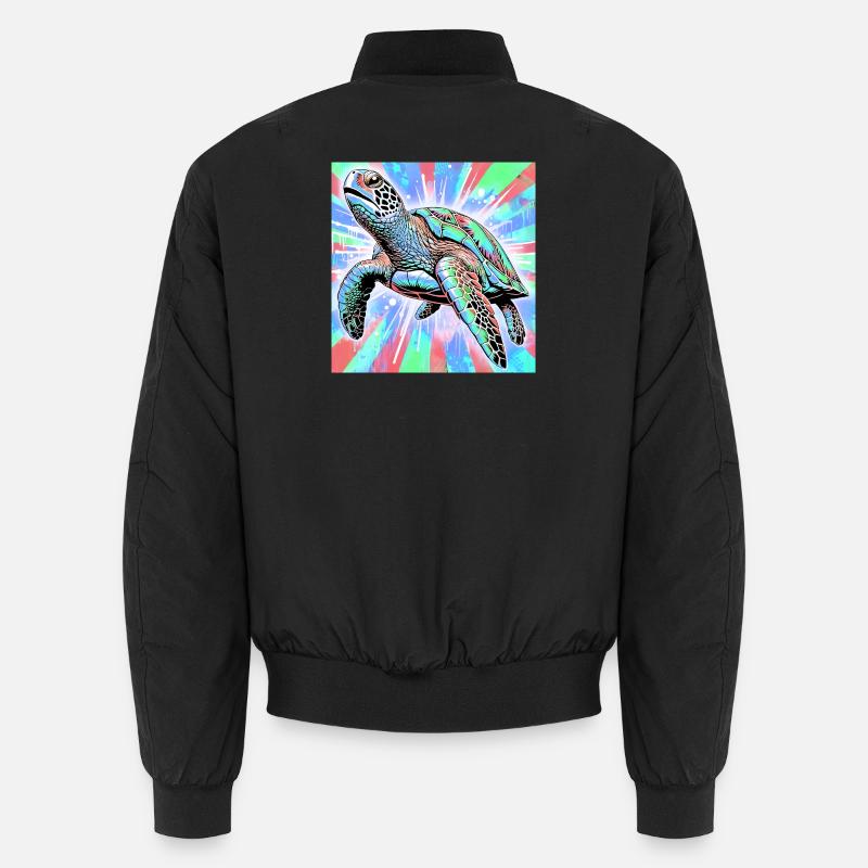 Schildkröte - Unisex Bomberjacke - Schwarz
