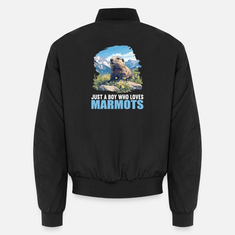 Marmottes Marmotte - Bomber unisexe - noir