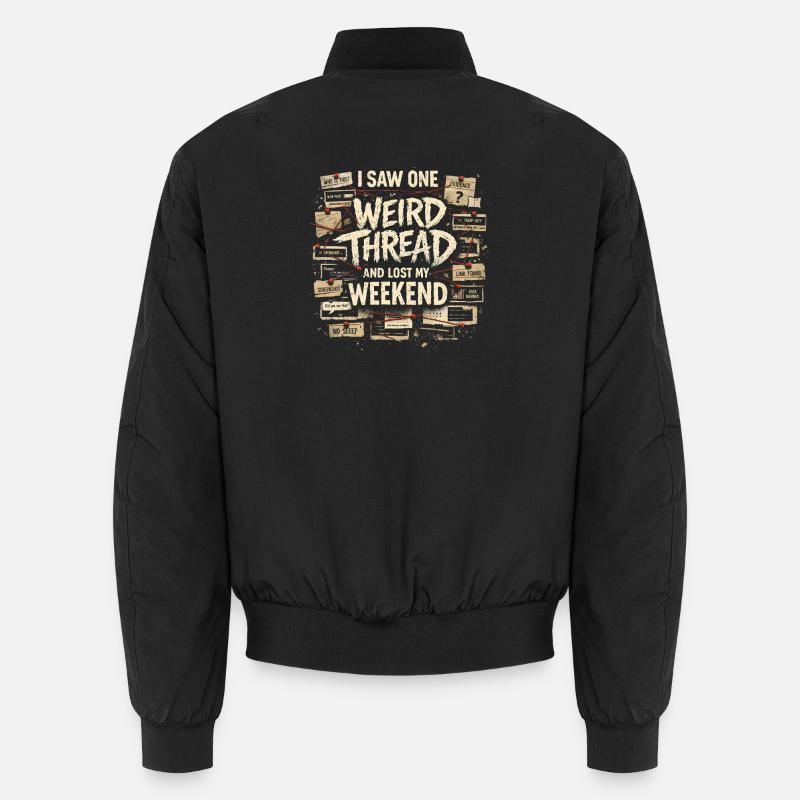 A Strange Thread | True Crime Forum Unisex Bomber Jacket