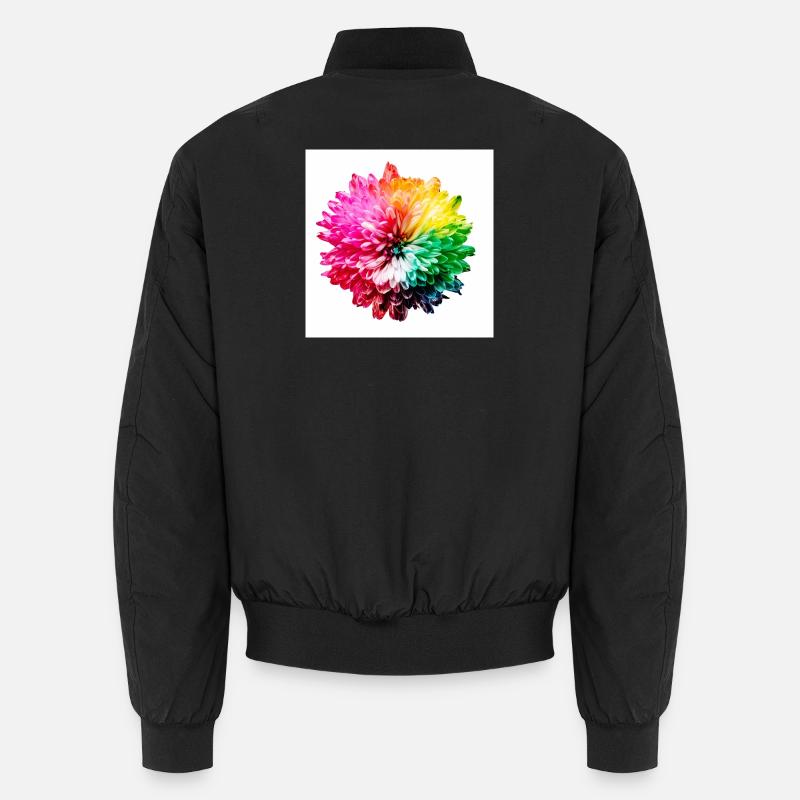 Regenbogen Blüte Explosion Unisex Bomberjacke