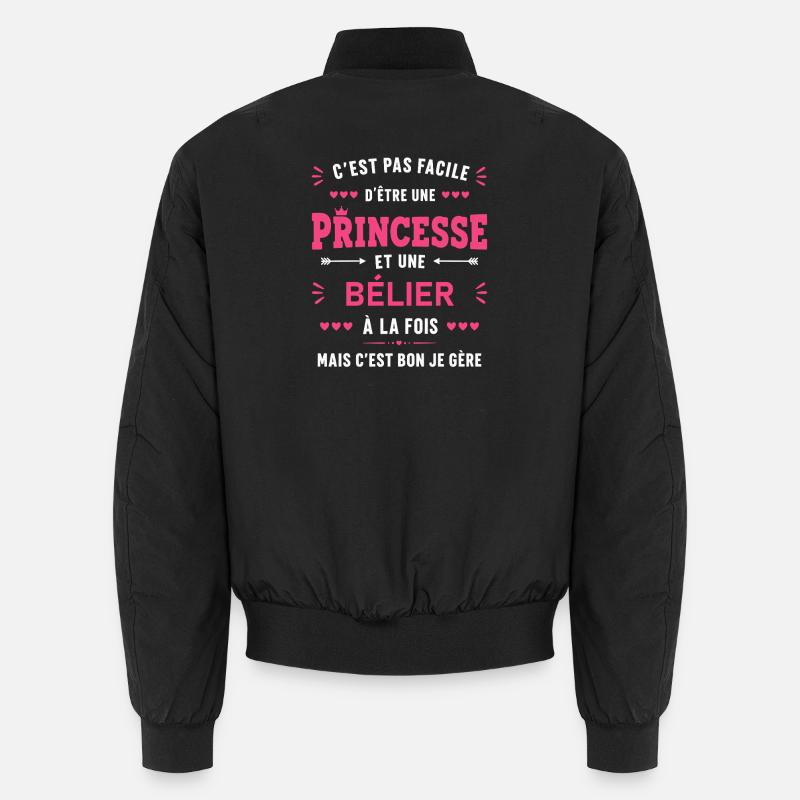 bélier - Bomber unisexe - noir