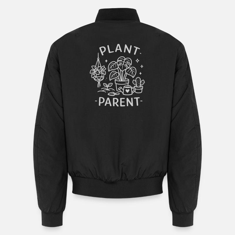 Plant Love Line Art Unisex Bomber Jacket