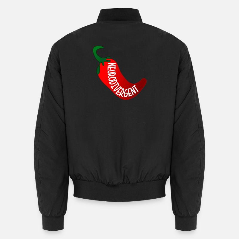 NEURODIVERGENT ADHD - Unisex Bomber Jacket - black