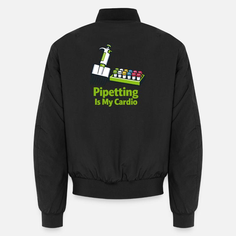 Pipetting Is My Cardio - Unisex Bomberjacke - Schwarz