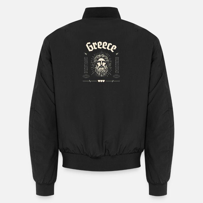 Greece Ancient God Portrait Unisex Bomber Jacket