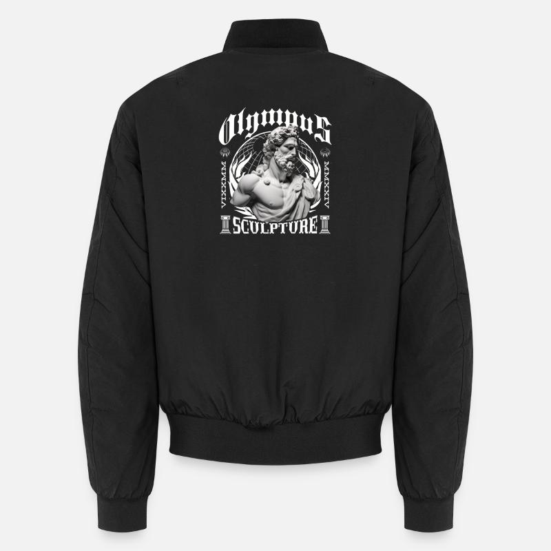 Gothic Skulptur Bust - Unisex Bomberjacke - Schwarz