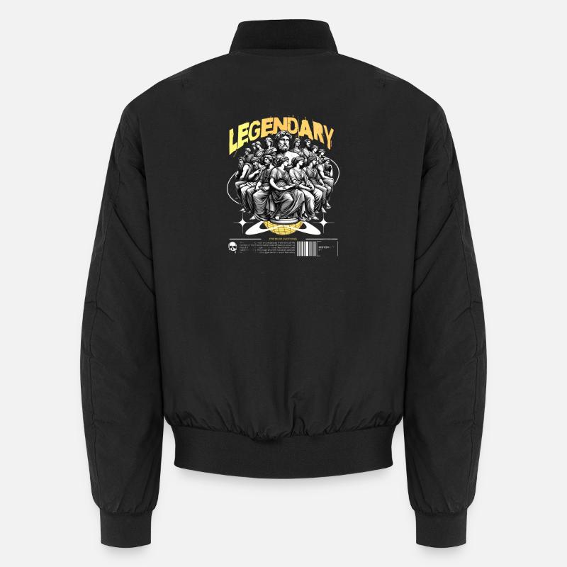 Legendary Thinker Assembly - Unisex Bomber Jacket - black