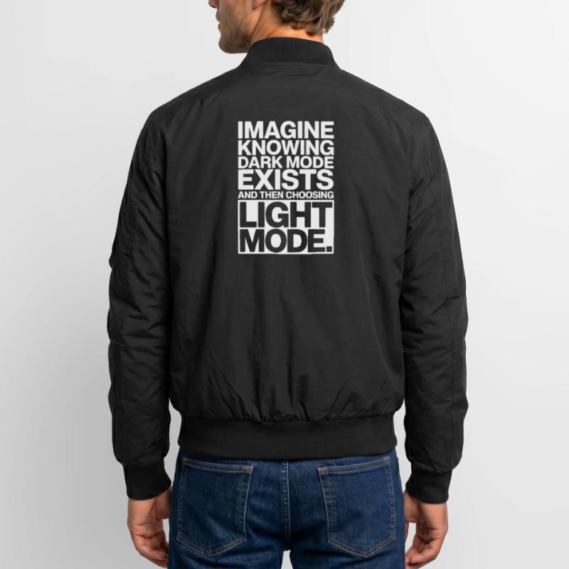 Le mode sombre existe Programmeur IT Nerd Coder Office Bomber unisexe