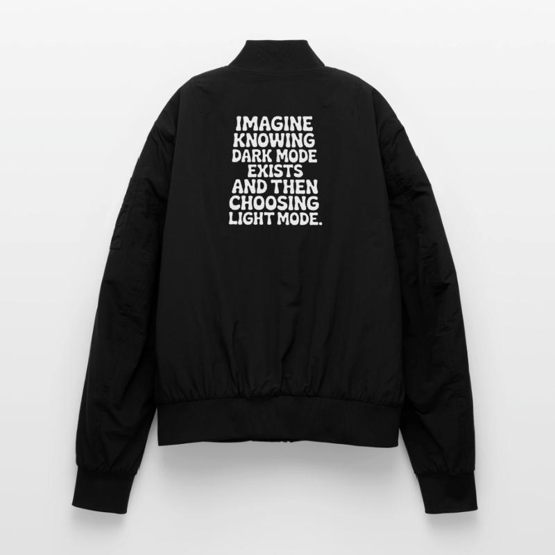 Le mode sombre existe Programmeur IT Nerd Coder Office Bomber unisexe