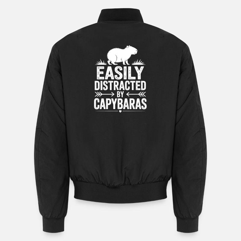 Capybara Sprüche Capybara Lustig Capybara Geschenk - Unisex Bomberjacke - Schwarz